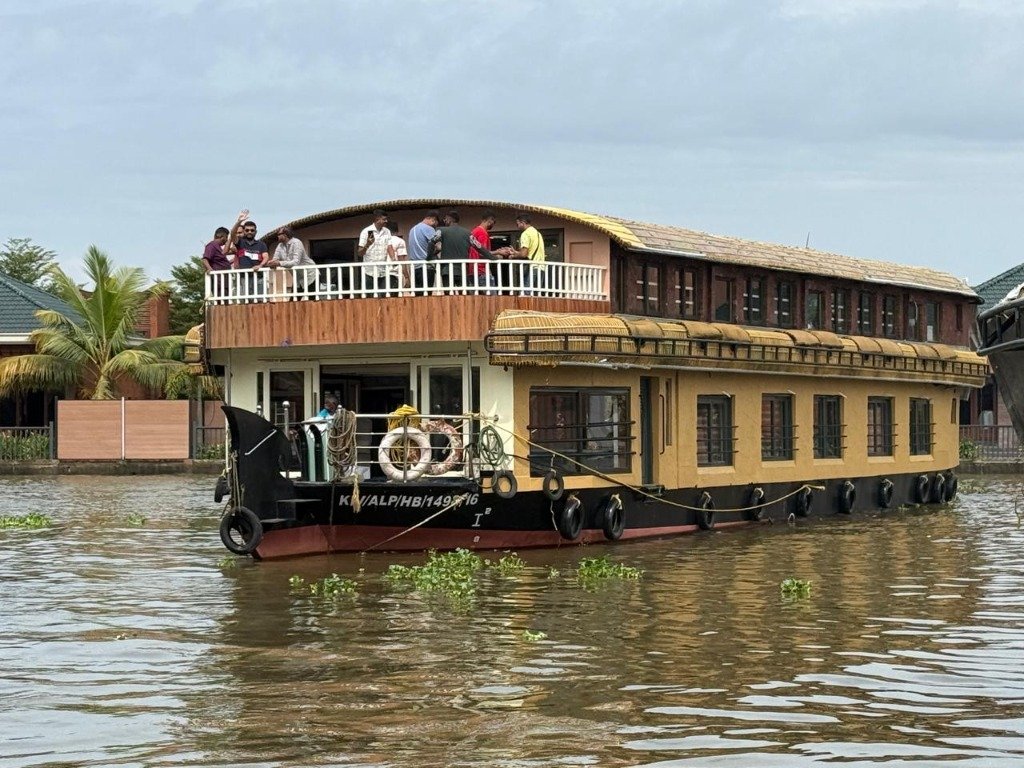 Certified luxury houseboat on Kerala backwaters